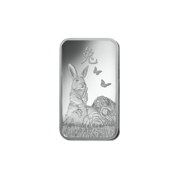 1 OZ PAMP Lunar Rabbit Silver Bar