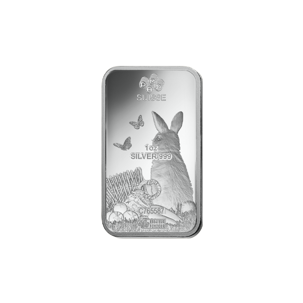 1 OZ PAMP Lunar Rabbit Silver Bar