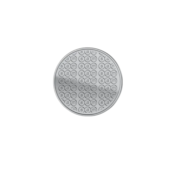 12 Oz Silver SAM Logo Round Bar