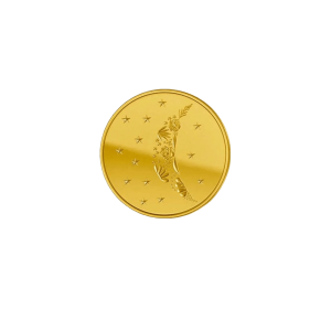 1.2 Oz gold Moon flower Round bars