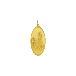 1.2 Ounce Gold Horse Pendant