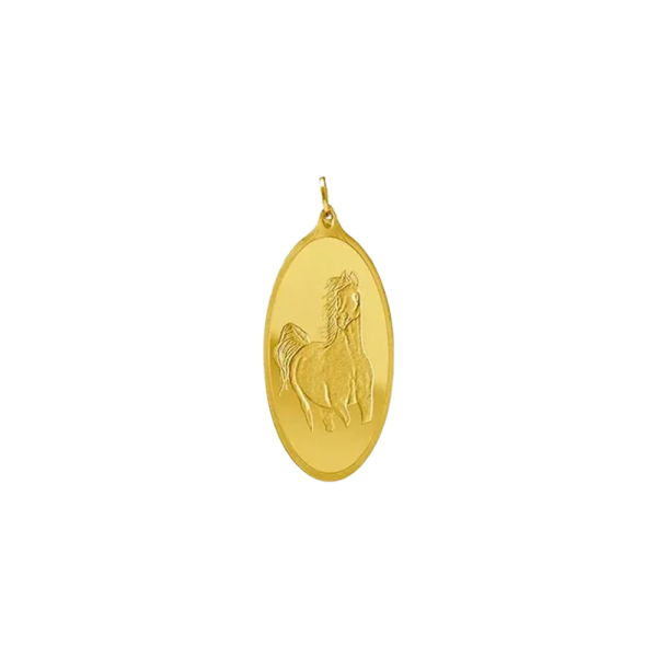 12 Ounce Gold Horse Pendant