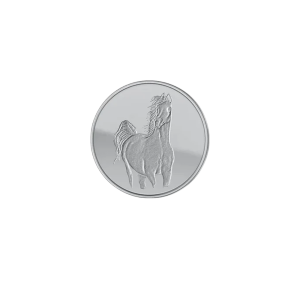 1 Oz Silver Horse Round Bar
