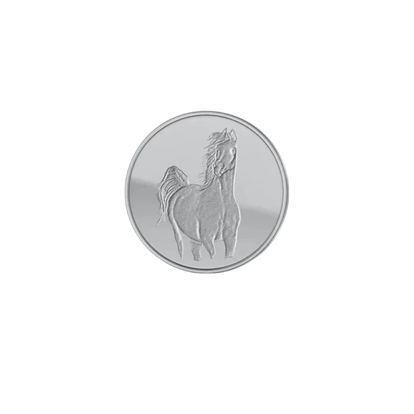 1 Oz Silver Horse Round Bar