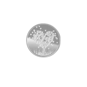 1 Oz Silver Love Tree Round Bar