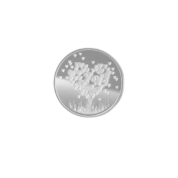 1 Oz Silver Love Tree Round Bar