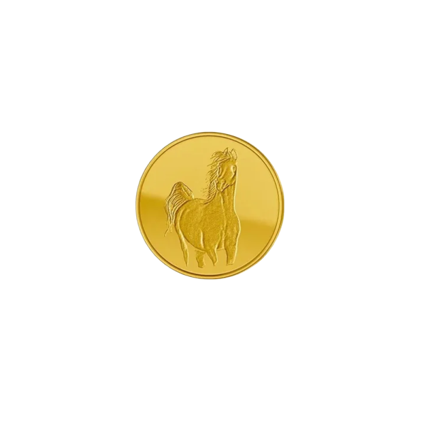 1 Gram Gold Horse Coin