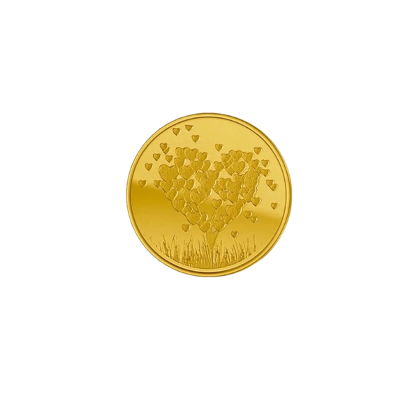 12 Oz Gold Love Tree Round Bar