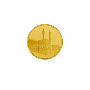 1 Gram Gold Makkah Round Bar