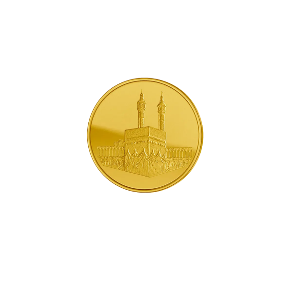 1 Gram Gold Makkah Round Bar