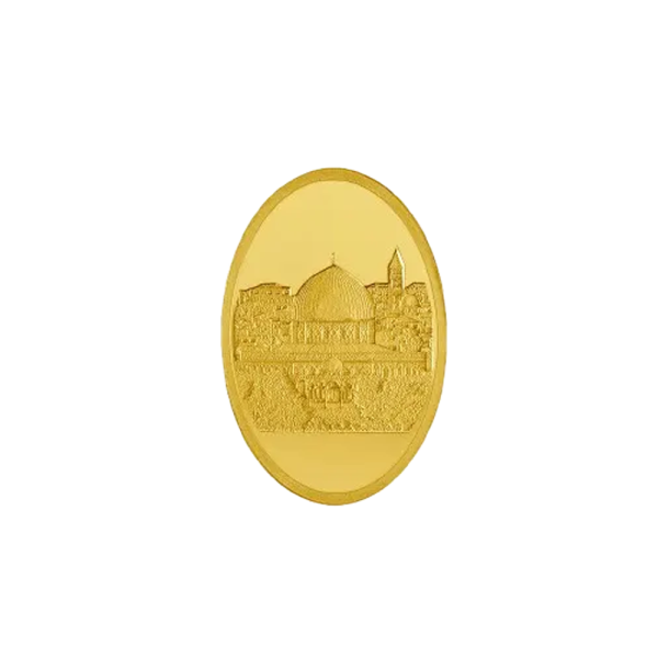 1 Ounce Gold Al Aqsa Mosque Oval