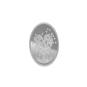 1.2 Ounce Silver Love Tree Oval