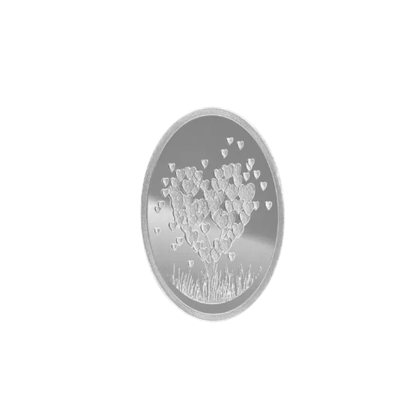 12 Ounce Silver Love Tree Oval