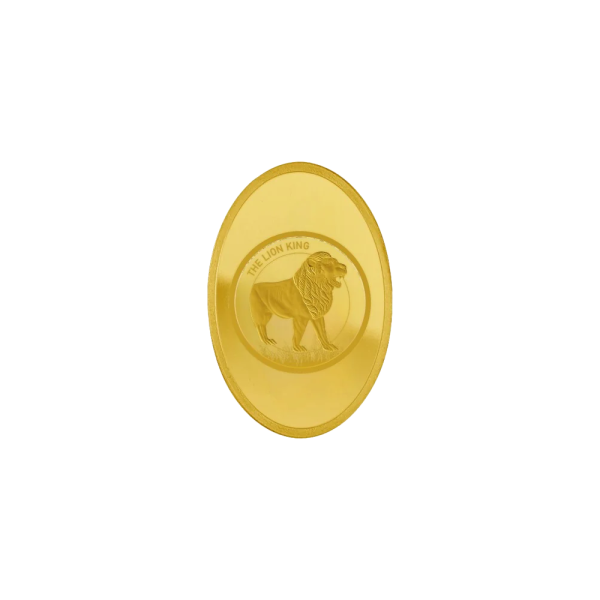 20 Gram Gold Lion King Oval