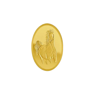20 Gram Gold Horse Oval