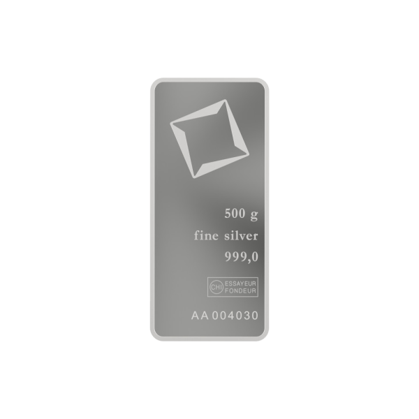 500 Gram Valcambi Silver Bar