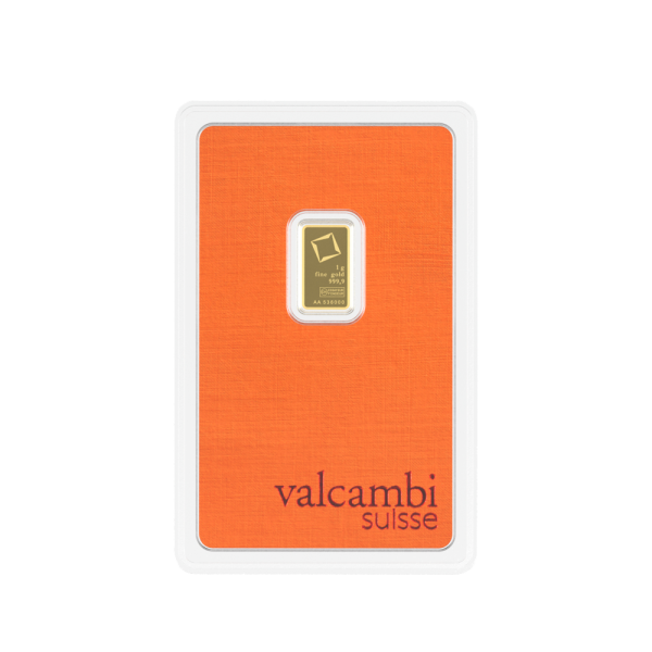 1 Gram Gold Valcambi Bar