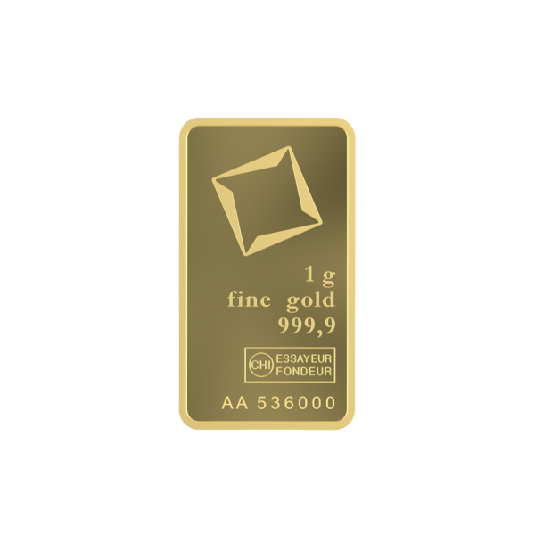 1 Gram Gold Valcambi Bar