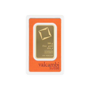 100 Gram Valcambi Gold Bar