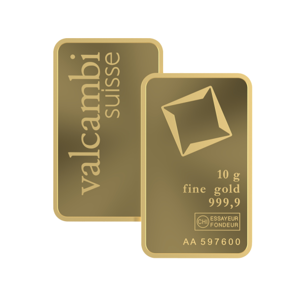 10 Gram Gold Valcambi Bar
