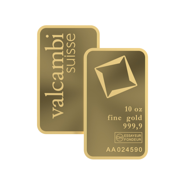 10 OZ Gold Valcambi Bar