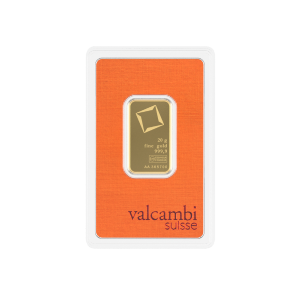 20 Gram Gold Valcambi Bar