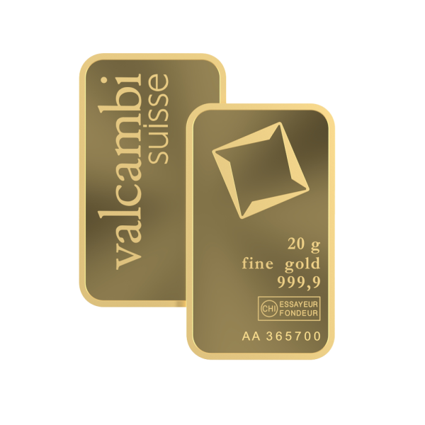20 Gram Gold Valcambi Bar