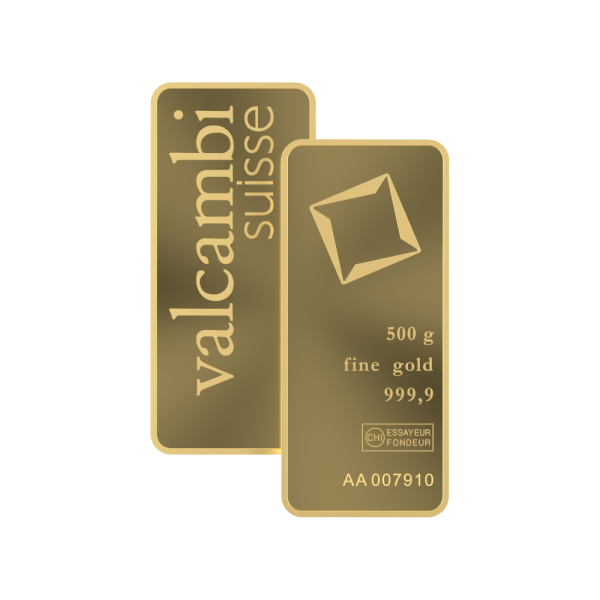 500 Gram Gold Valcambi Bar