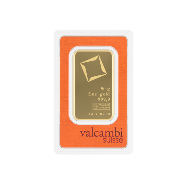 50 Gram Valcambi Gold Bar