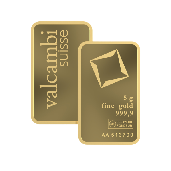 5 Gram Gold Valcambi Bar