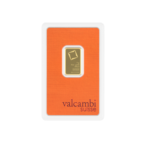 5 Gram Gold Valcambi Bar