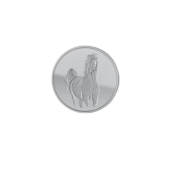 8 Gram Silver Horse Round Bar