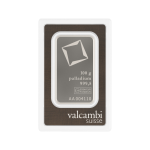 100g Valcambi Palladium Bar
