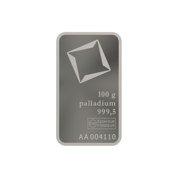100g Valcambi Palladium Bar