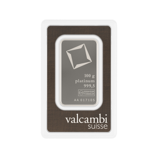 100g Valcambi Platinum Bar