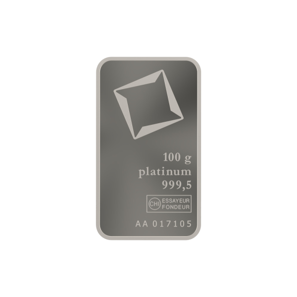100g Valcambi Platinum Bar