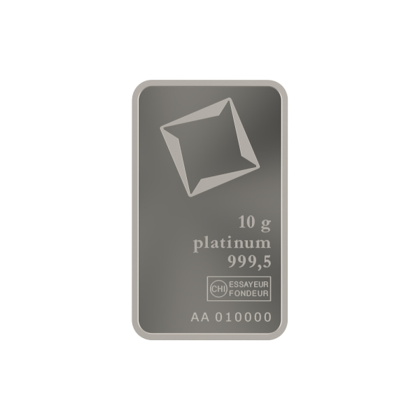 10 Gram Valcambi Platinum Bar