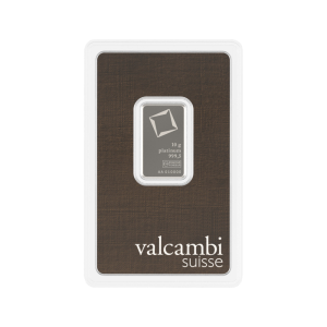 10 Gram Valcambi Platinum Bar