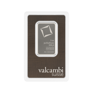 1 Ounce Valcambi Palladium Bar