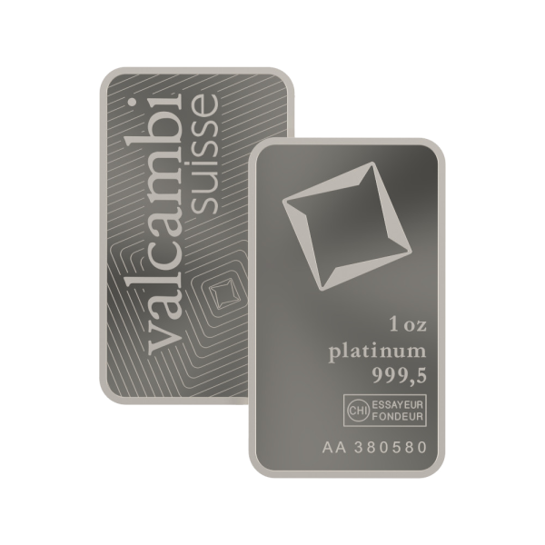 1Oz Valcambi Platinum Bar