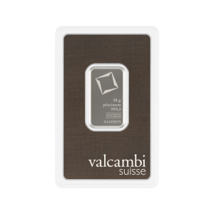 20 Gram Valcambi Platinum Bar