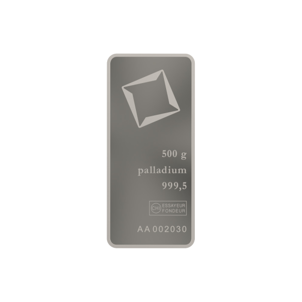 500g Valcambi Palladium Bar