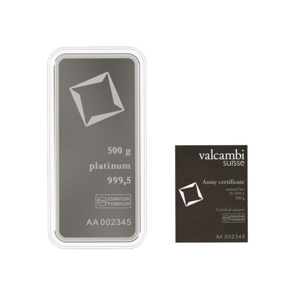 100 Gram Valcambi Platinum Bar