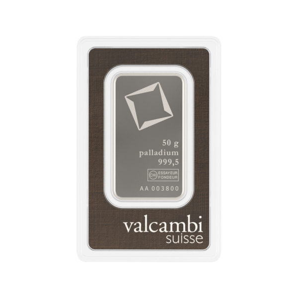 50g Valcambi Palladium Bar