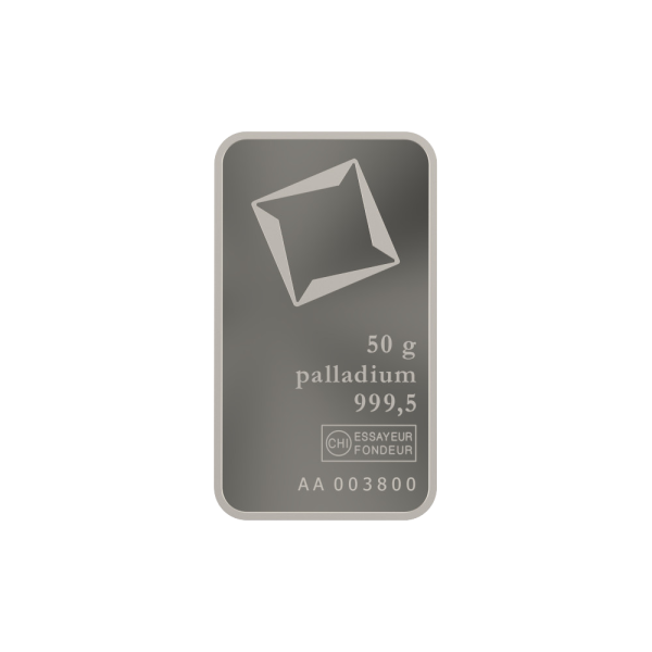 50g Valcambi Palladium Bar