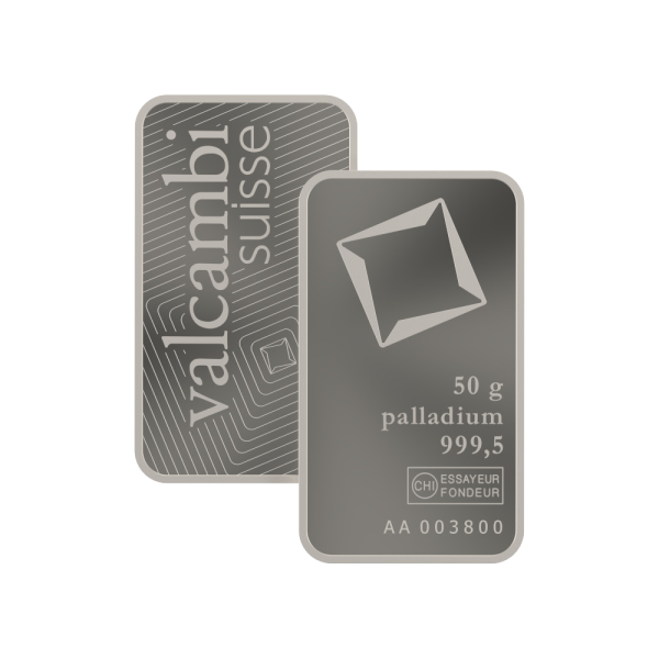 50g Valcambi Palladium Bar