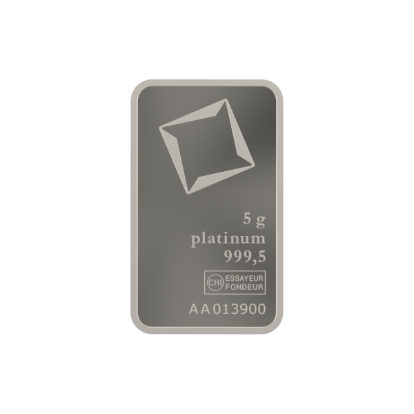 5g Valcambi Platinum Bar