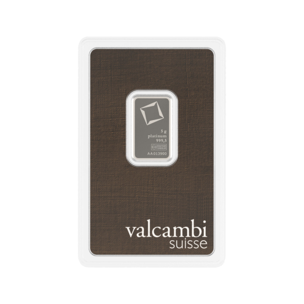 5g Valcambi Platinum Bar
