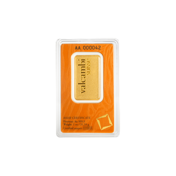 1 Oz Gold Valcambi Matt Bar